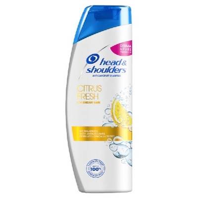 Head & Shoulders Citrus Fresh, šampón proti lupinám na mastné vlasy 400 ml, Akcia