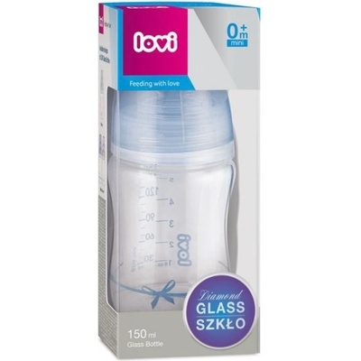 LOVI lahev skleněná Baby Shower kluk 74/104boy 150 ml