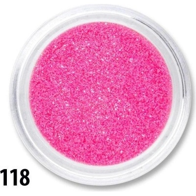 Glitrový prach na nechty ružový 118