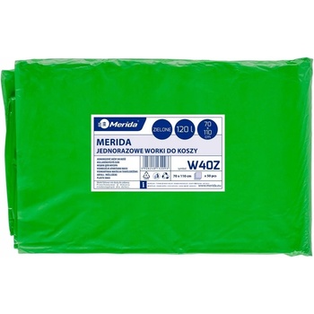 Merida pytle LDPE 38µm 120l 50ks zelené