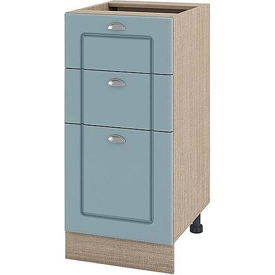 ИРИМ Долен кухненски шкаф с три чекмеджета Сити МФ-Деним мат-06-27 40 см десен