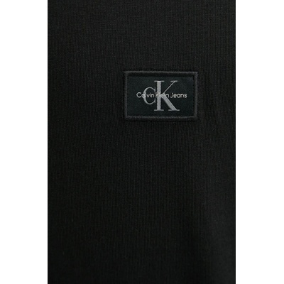 Calvin Klein Jeans Памучна тениска Calvin Klein Jeans в черно с изчистен дизайн J30J326857 (J30J326857)