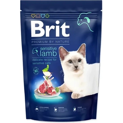 Krmivo Brit Premium by Nature Cat sensitive Lamb 1,5kg - doručíme packetou na druhý deň