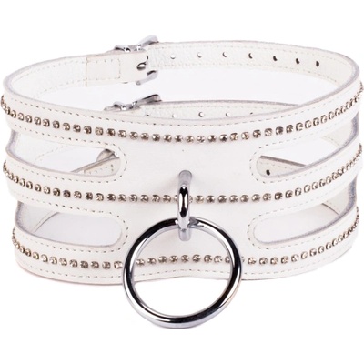 Devil Sticks Designer Traingo Collar Calf Softy Leather White