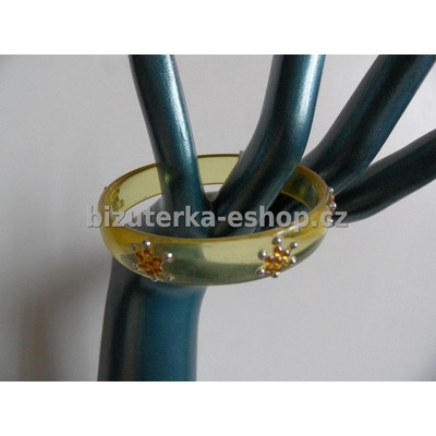Bizuterka-eshop.cz s kamínky žlutý BZ-04086