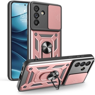 PROTEMIO 103791 RING CAMERA Kryt s držákem pro Samsung Galaxy A56 růžový – Hledejceny.cz