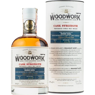 Venakki Distillery Woodwork Single Malt Whisky Mature Brandy Cask Nº 3 64,7% 0,5 l (tuba)