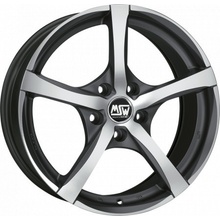 MSW 23 7,5x17 5x112 ET35 matt gunmetal polished