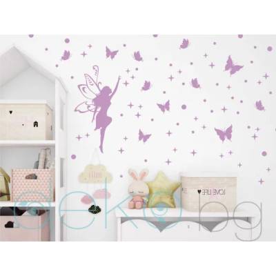 Фея с пеперуди, звезди и точки (1226)