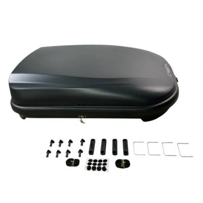 Junior Автобокс Junior FL 125x90x34cm с 80 mm крепежи, с ключ, 320 литра - черен (87.01.NS)