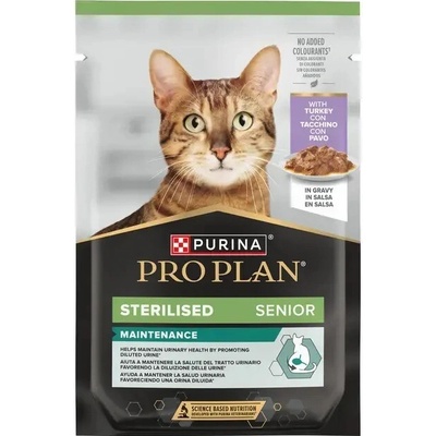 Pro Plan Cat Senior 7+ Sterilised s morkou ve šťávě 85 g