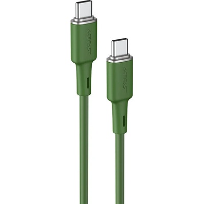 ACEFAST Кабел Acefast C2-03, USB-C към USB-C, 1.2m, 60W, 20V, 3A, зелен (C2-03-C-C oliver green)