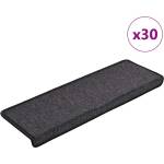 vidaXL Изтривалки за стълби, 30 бр. , 65x21x4 см, антрацит, правоъгълен ръб (3365765)