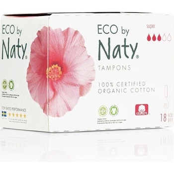 Naty Nature Dámské Eco tampóny Super 18 ks