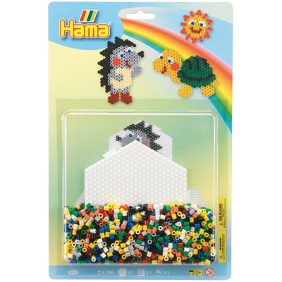 Hama Midi Korálkový set - Ježek a želva, 1100 ks