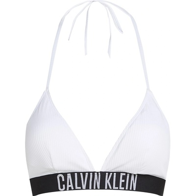 Calvin Klein Горнище Calvin Klein Triangle Bikini Top - Brill White