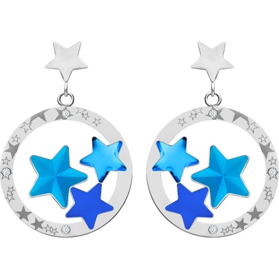 Preciosa oceľové náušnice Virgo Akva 7341 67