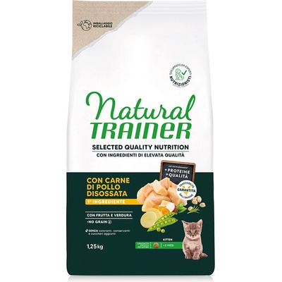 Natural Trainer Selected Quality Nutrition Kitten Chicken 2 x 1,25 kg