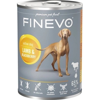 Finevo Active Dog jahňacie s černicami 400 g