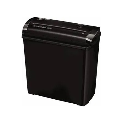 Fellowes Шредер за унищожаване на документи Fellowes Powershred P-25S, Strip-Cut, 11 L, 5 листа / 70 g, 7 мм изрезка, P-1, 3 мин. работа, Черен, 2030280048