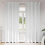 Pure Line Home Плътни завеси в цвят бял с метални халки, 2 бр. , 140 x 260 см