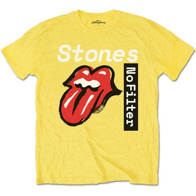 The Rolling Stones No Filter Text žltá