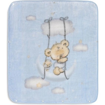 INTERBABY Deka MEDVEDÍK MODRÁ