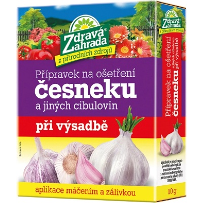 Zdravá záhrada Prostriedok na ošetrenie cesnaku a cibuľovín pri výsadbe 10 g