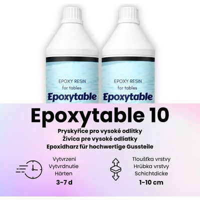 ResinPro Epoxidová pryskyřice EPOXYTABLE 10 1.25 kg