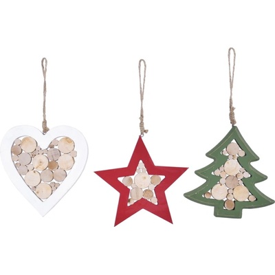 Ego Dekor Коледна украса в комплект от 3 Nature - Ego Dekor (EFS-840104)