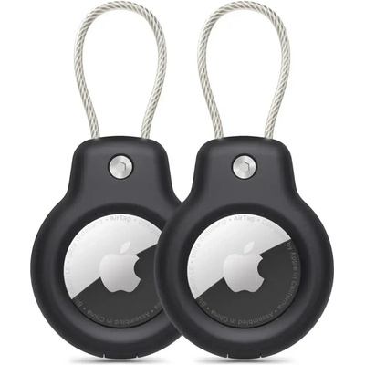 Tech-Protect Калъф Tech-Protect Rough Vein 2-pack за Apple AirTag - черен (5906302360727)