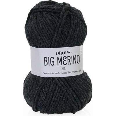 Příze DROPS Big Merino mix 03 - tmavá šedá