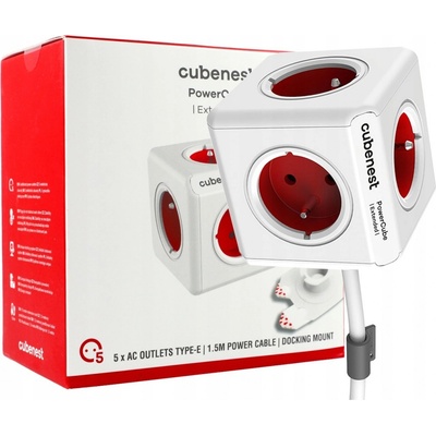 Cubenest PowerCube 1,5 m bílá červená – Zboží Mobilmania