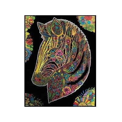 Stepp Velvet coloring page 47x35 Zebra
