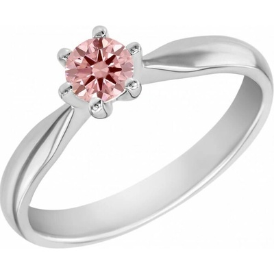 Eppi Zásnubný prsteň s certifikovaným fancy pink lab grown diamantom Iravan RE45196