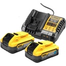 Sady batérií a nabíjačiek k aku náradiu DeWALT DCB1104H2