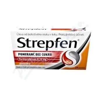 STREPFEN POMERANČ BEZ CUKRU ORM 8,75MG PAS 24