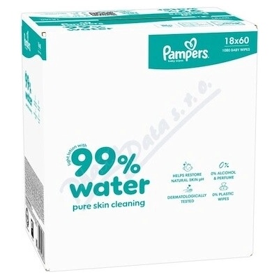Pampers Aqua čistící ubrousky 18 x 60 ks