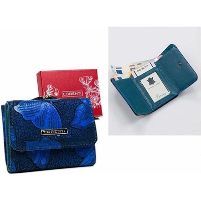 Lorenti Peňaženka dámska kožená 55287 ONBF 4790 Butterfly Blue