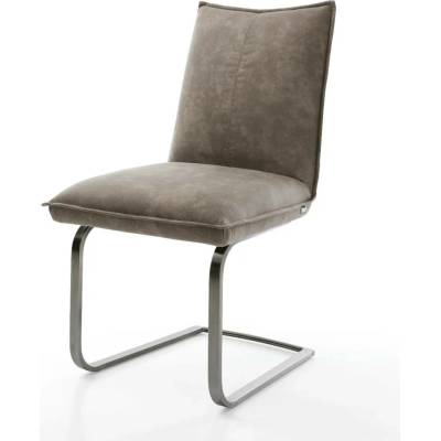 Delife Lelio-Flex mikrovlákno taupe vintage plochý grafit taštičkové pružiny