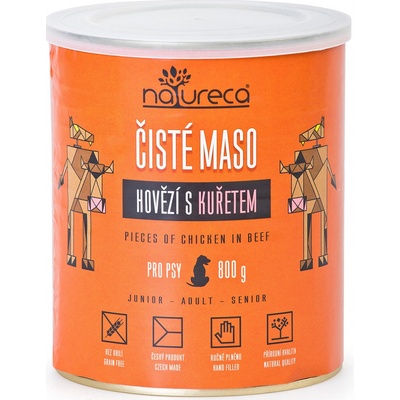 Natureca Adult hovädzie s kuraťom 800 g