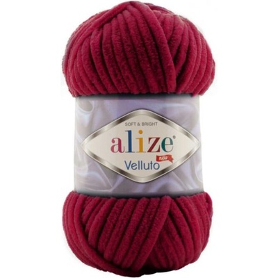 Alize Velluto Farba: višňová 107