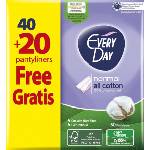 EVERYDAY all cotton Ежедневни превръзки, 40+20 бр
