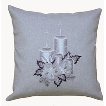 Raebel Vianočná strieborná sviečka 40 x 40 cm