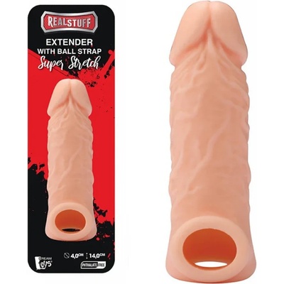Пенис удължител с лента за тестиси, 14см. - Extender Ball Strap (REALST0064)