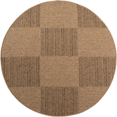 Ayyildiz Кафяв кръгъл килим за открито и закрито ø 160 cm Timber 1405 - Ayyildiz Carpets (TIMBER1601601405BEIGE)
