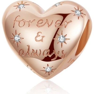 P&J Jewellery Zlatý přívěsek Srdce "Forever & Always" GGB2