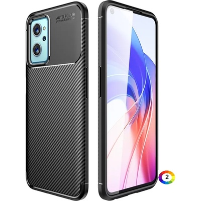 OPPO Realme 9i / A36 Удароустойчив Carbon Fiber Калъф и Протектор