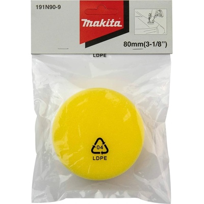 Makita 191N90-9 Huba, žltá, 80 mm pre aku leštičku DPV300