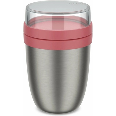 Mepal Ellipse termoska na jedlo z nehrdzavejúcej ocele 500 ml Svetločervená strieborna